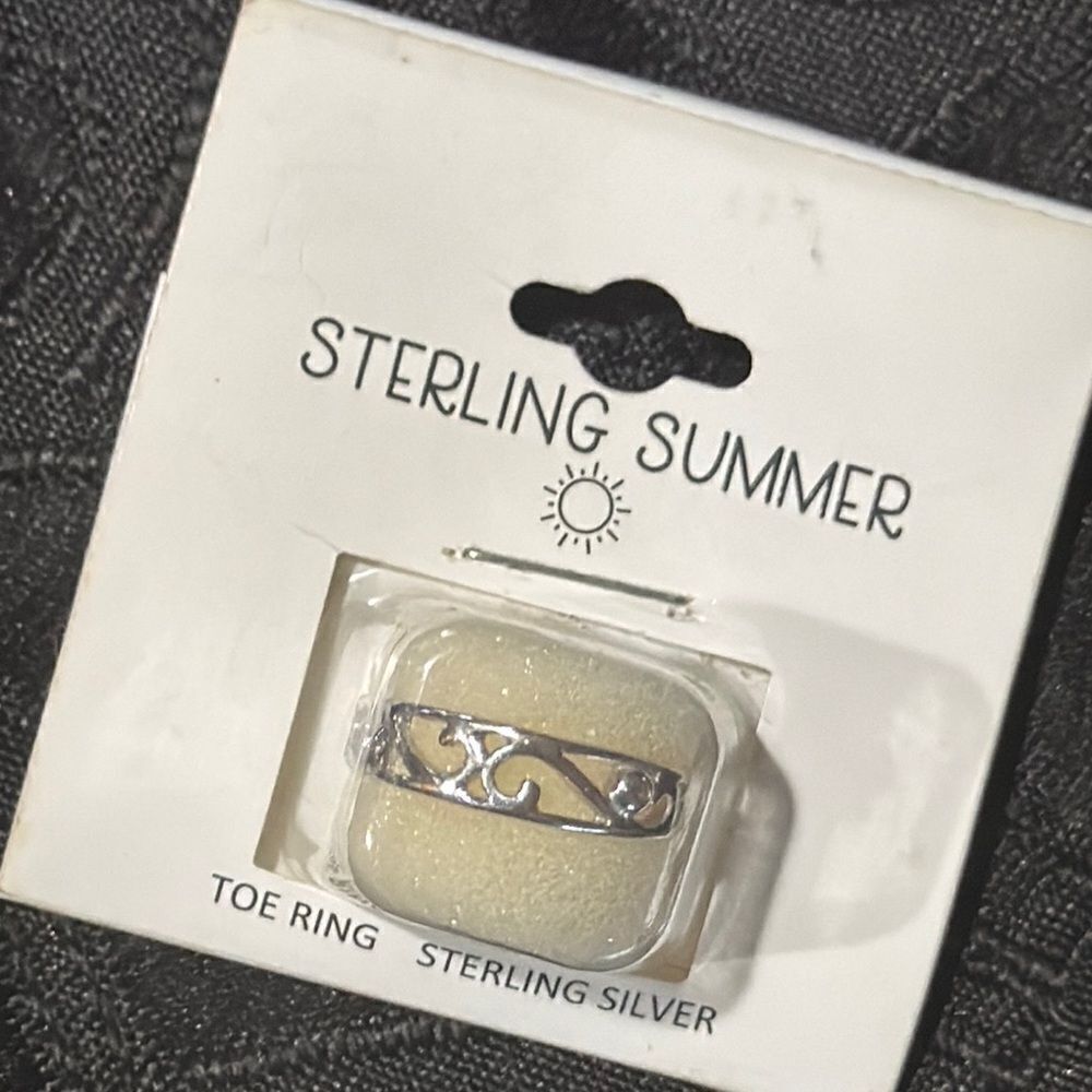 Sterling Summer Silver Toe Ring - Picture 4 of 4